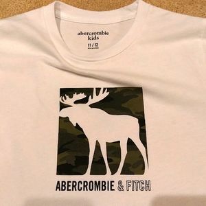 Abercrombie Kids Camo Pattern Logo Tee